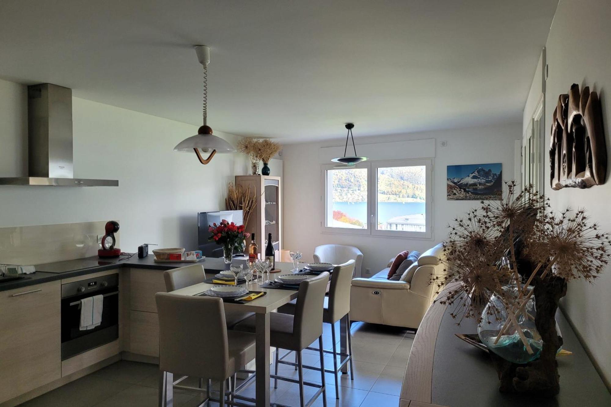 Le Tableau Du Lac 507 - 2 Bedrooms Apartment With Lake View Terrace Анси Екстериор снимка